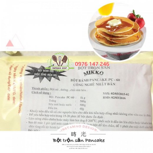 Bột trộn sẵn bánh pancake Mikko