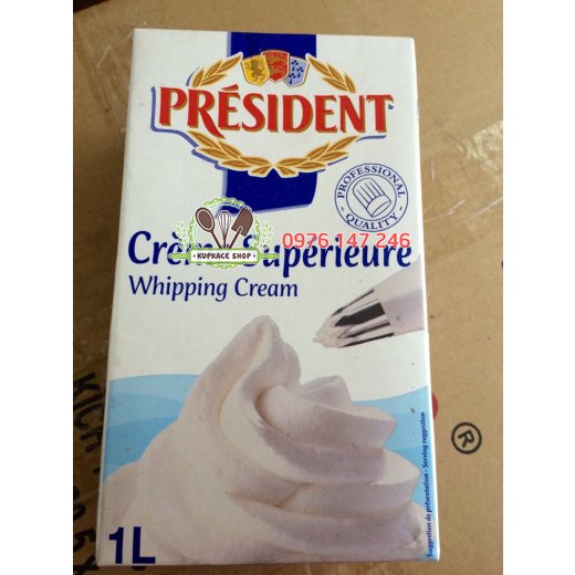 Kem tươi / Whipping Cream President 35,1%