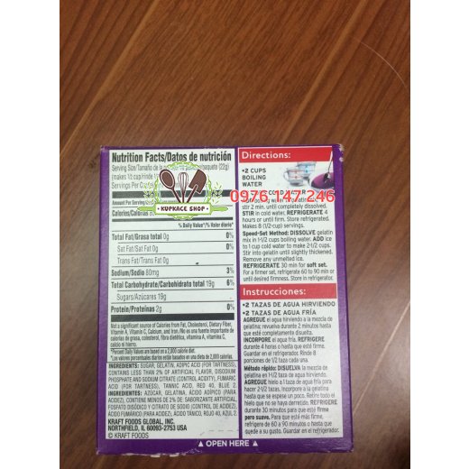 Bột Rau Câu Jell-O