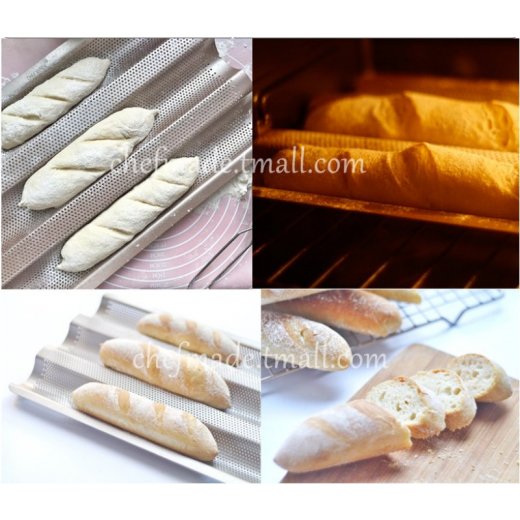 Khuôn bánh mì 3 rãnh Chefmade WK9026