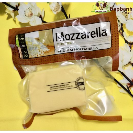 Phô mai mozzarella Zelachi 200gr - tảng