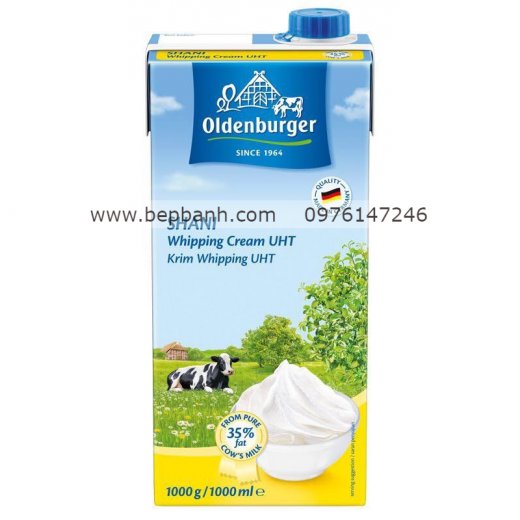 Kem tươi / Whipping cream Oldenburger 1L