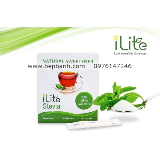 Đường Cỏ Ngọt ăn kiêng ILite Stevia hộp 40 gói 2gr