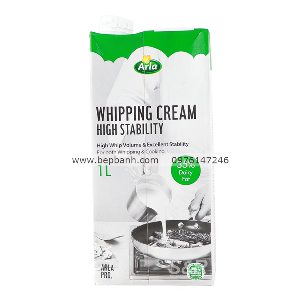 Whipping cream / Kem tươi Arla 1L 