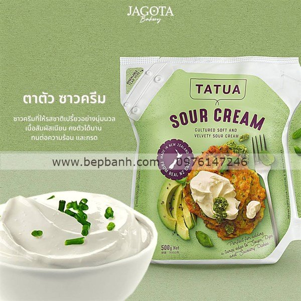 Kem chua/ sour cream Tatua 500g