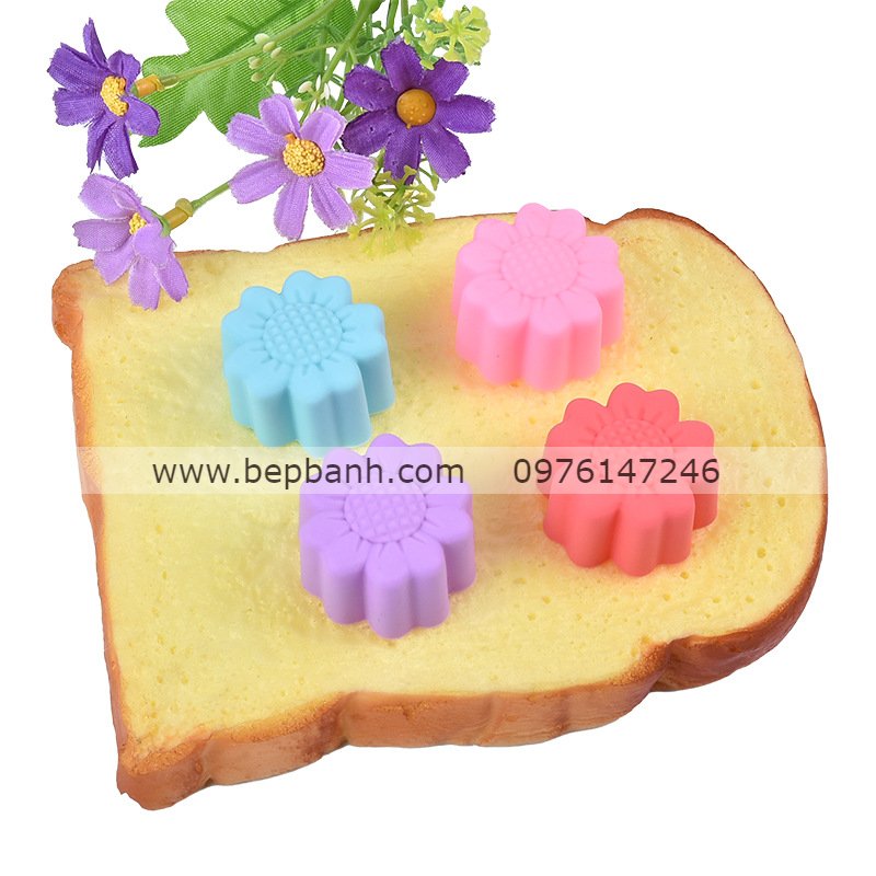 Set 10 khuôn silicon rời hoa cúc nhỏ