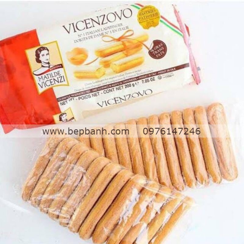 Bánh sâm banh / lady fingers Vicenzovo 200gr