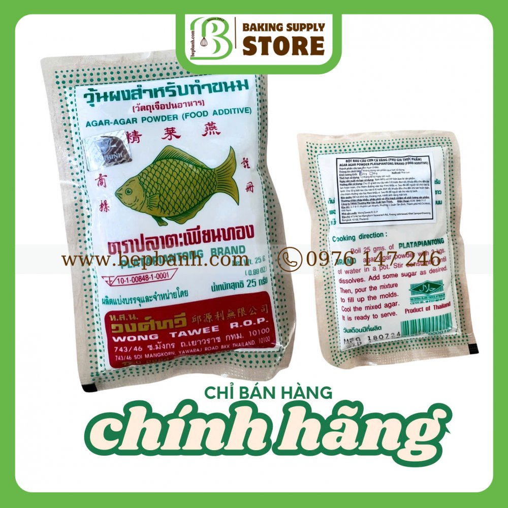 Bột rau câu con cá vàng Thái Lan 25g