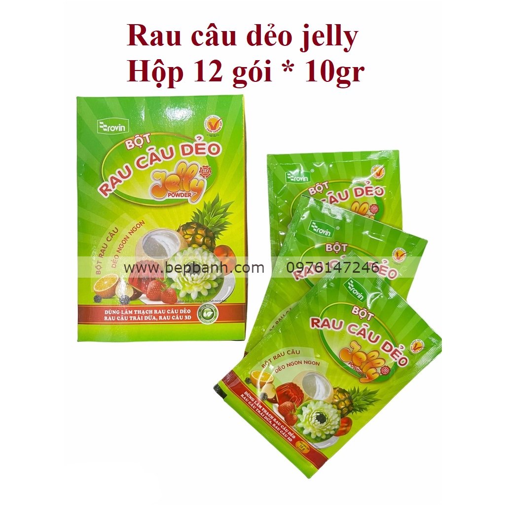 Bột rau câu dẻo jelly Hoàng Yến (Rovin)