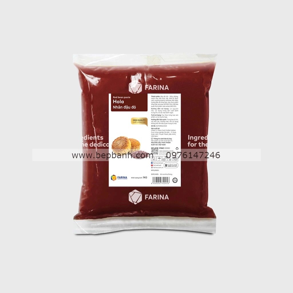 Nhân trung thu sên sẵn Hola Farina 1 kg