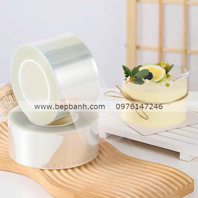 Viền bánh nylon CỨNG cao 6cm cuộn 50m