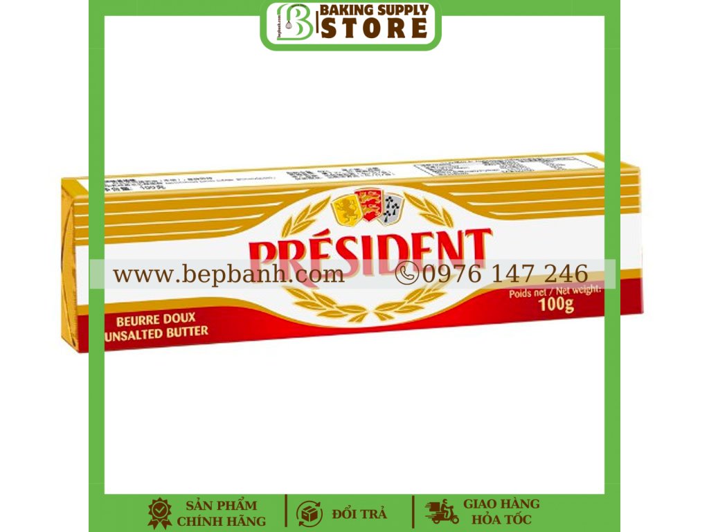 Bơ lạt President 100gr