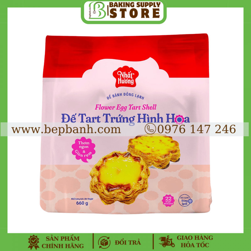 Đế Tart Trứng Hình Hoa 22c
