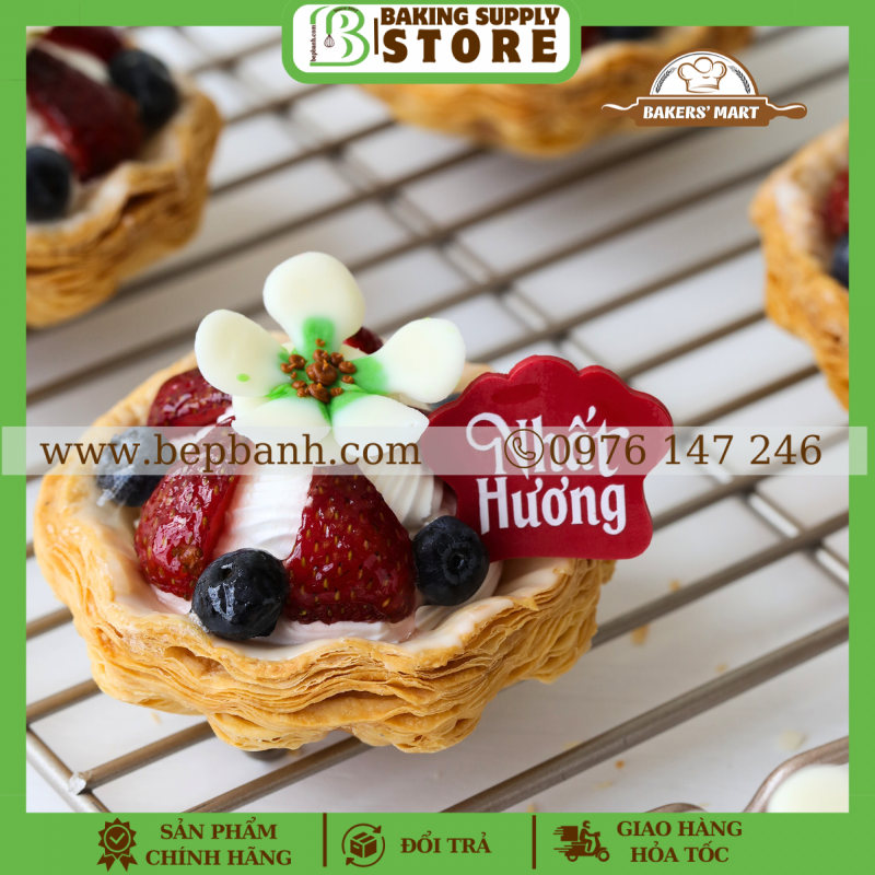 Đế Tart Trứng Hình Hoa 22c