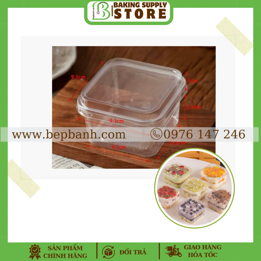 Hộp nhựa vuông JLH10-6 400ml