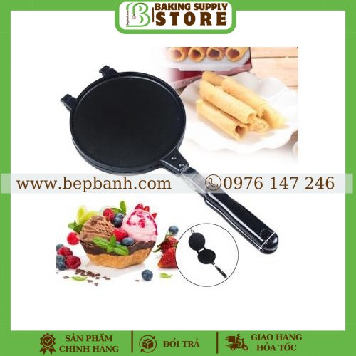 Khuôn bánh kẹp cuốn trơn 18cm