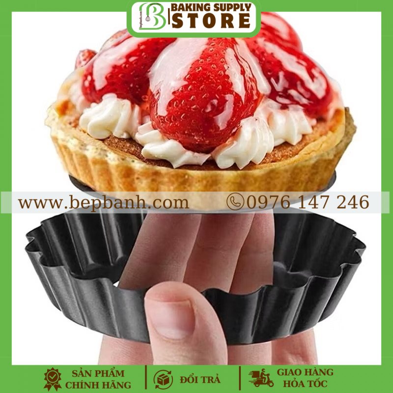 Khuôn bánh tart đáy rời M160 đen