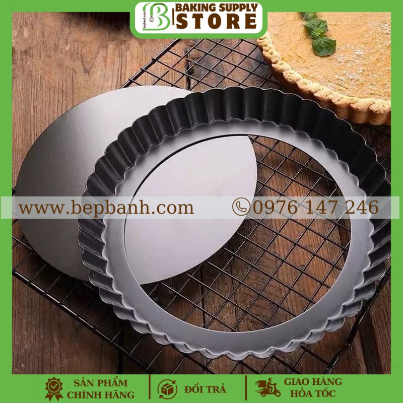 Khuôn bánh tart đáy rời M160 đen