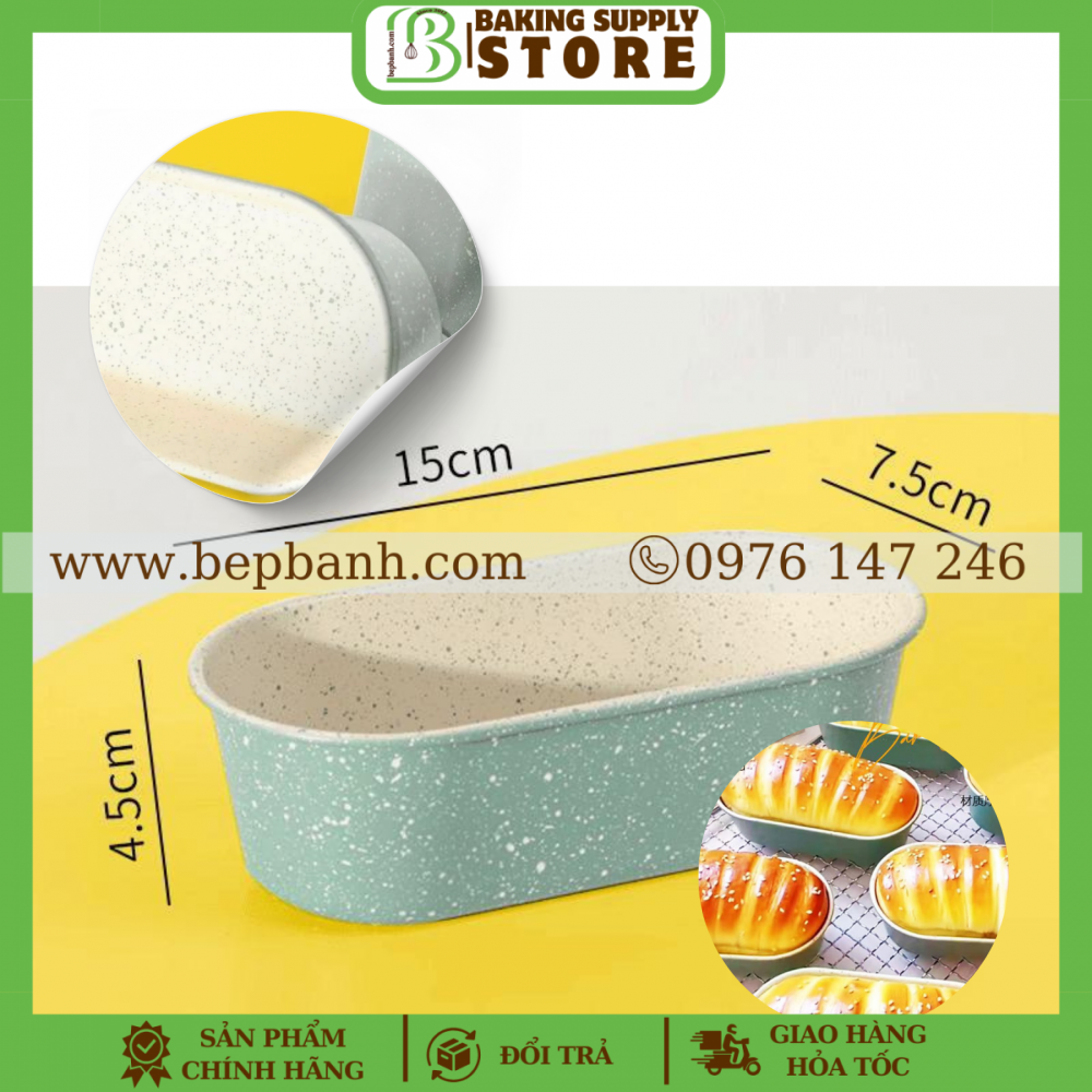 Khuôn bầu dục 15cm