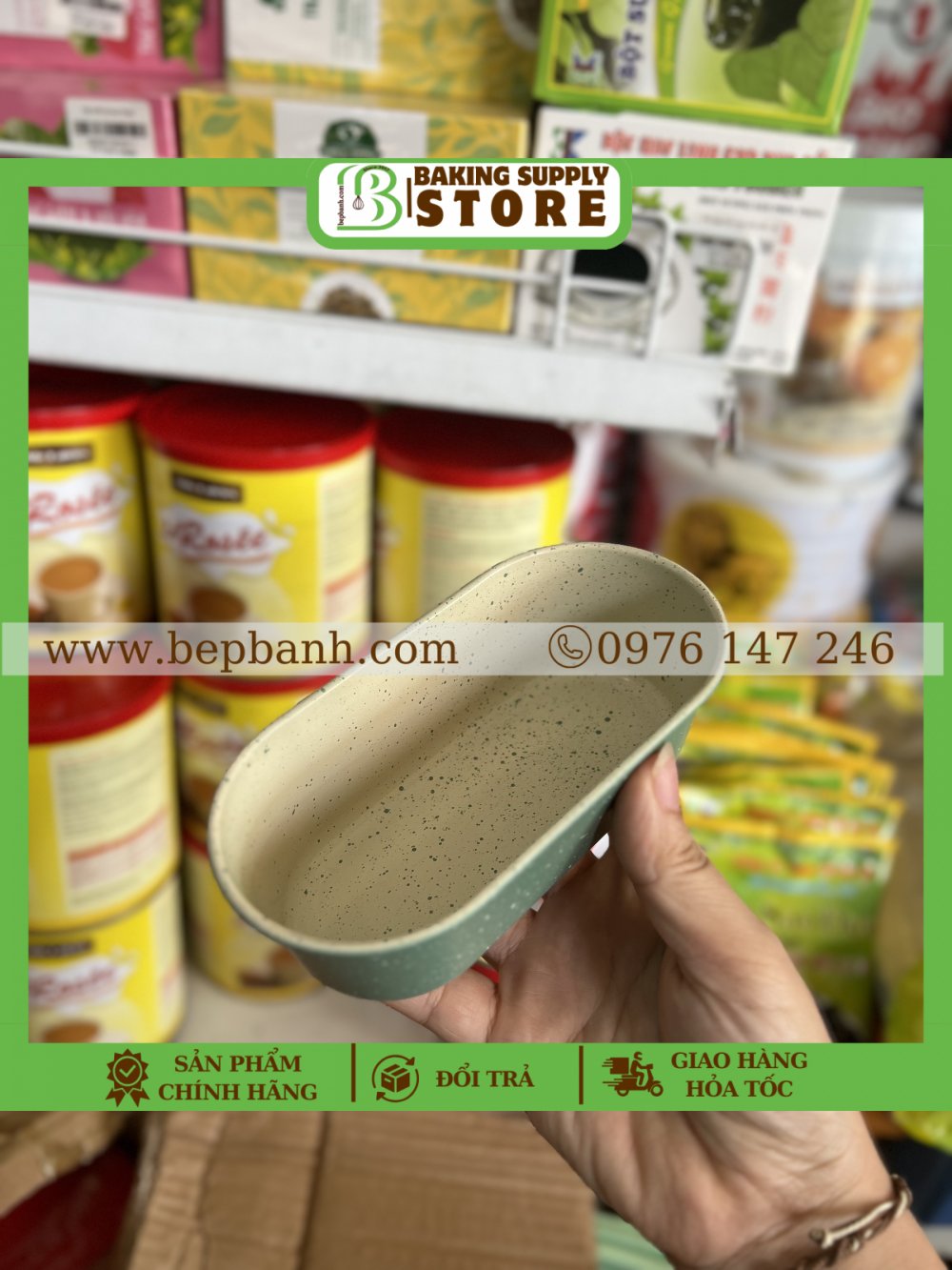 Khuôn bầu dục 15cm