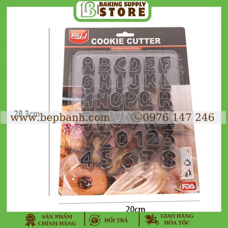 Khuôn nhấn inox 35 ký tự chữ số