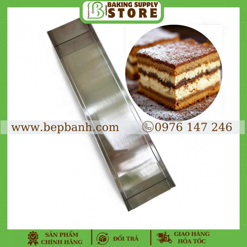 Khuôn nhôm chữ nhật Tiramisu Douyin