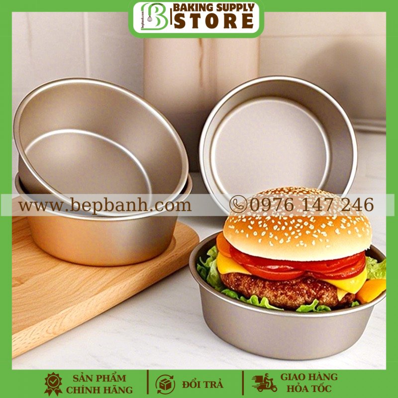 Khuôn tròn burger 4inch Khuôn tròn burger 4inch