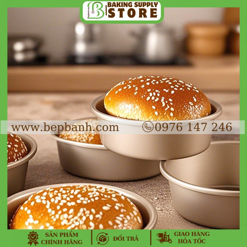 Khuôn tròn burger 4inch Khuôn tròn burger 4inch