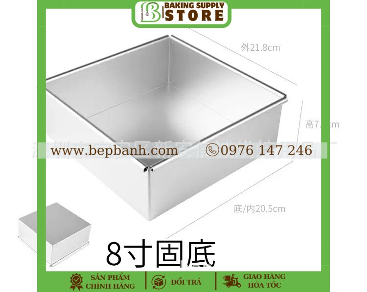 Khuôn vuông đúc 8inch