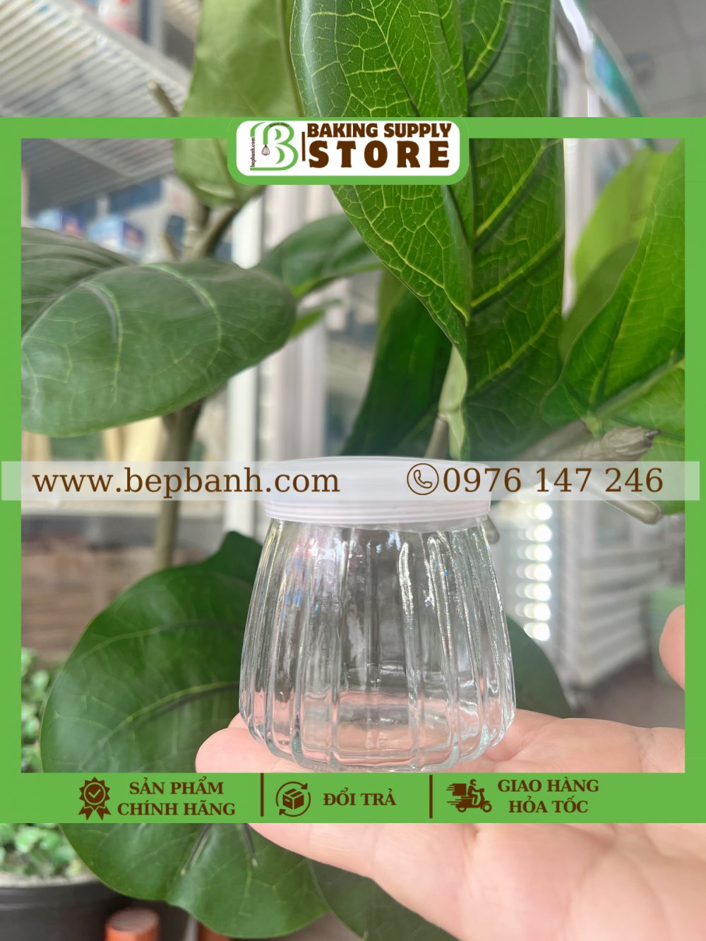 Lốc 6 hũ thuỷ tinh sọc 100ml