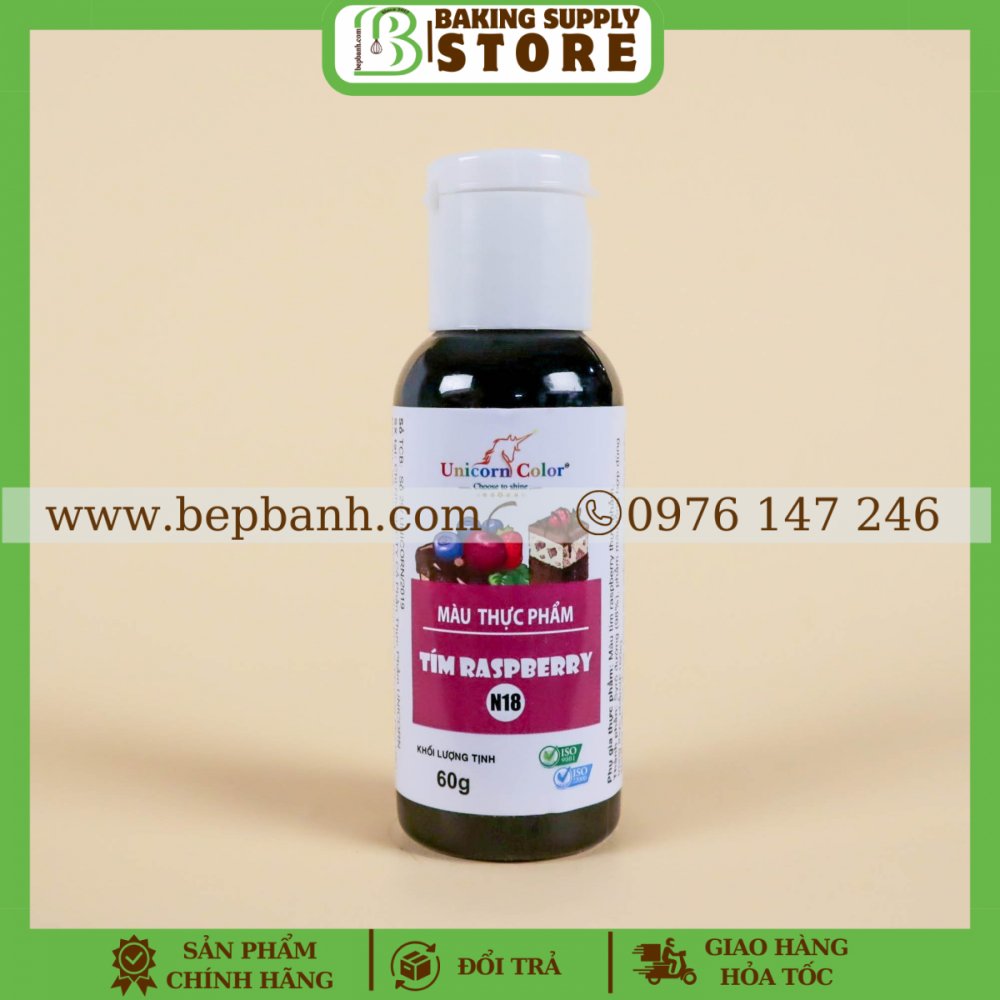 Màu thực phẩm Unicorn 60gr - N18 Tím Ras