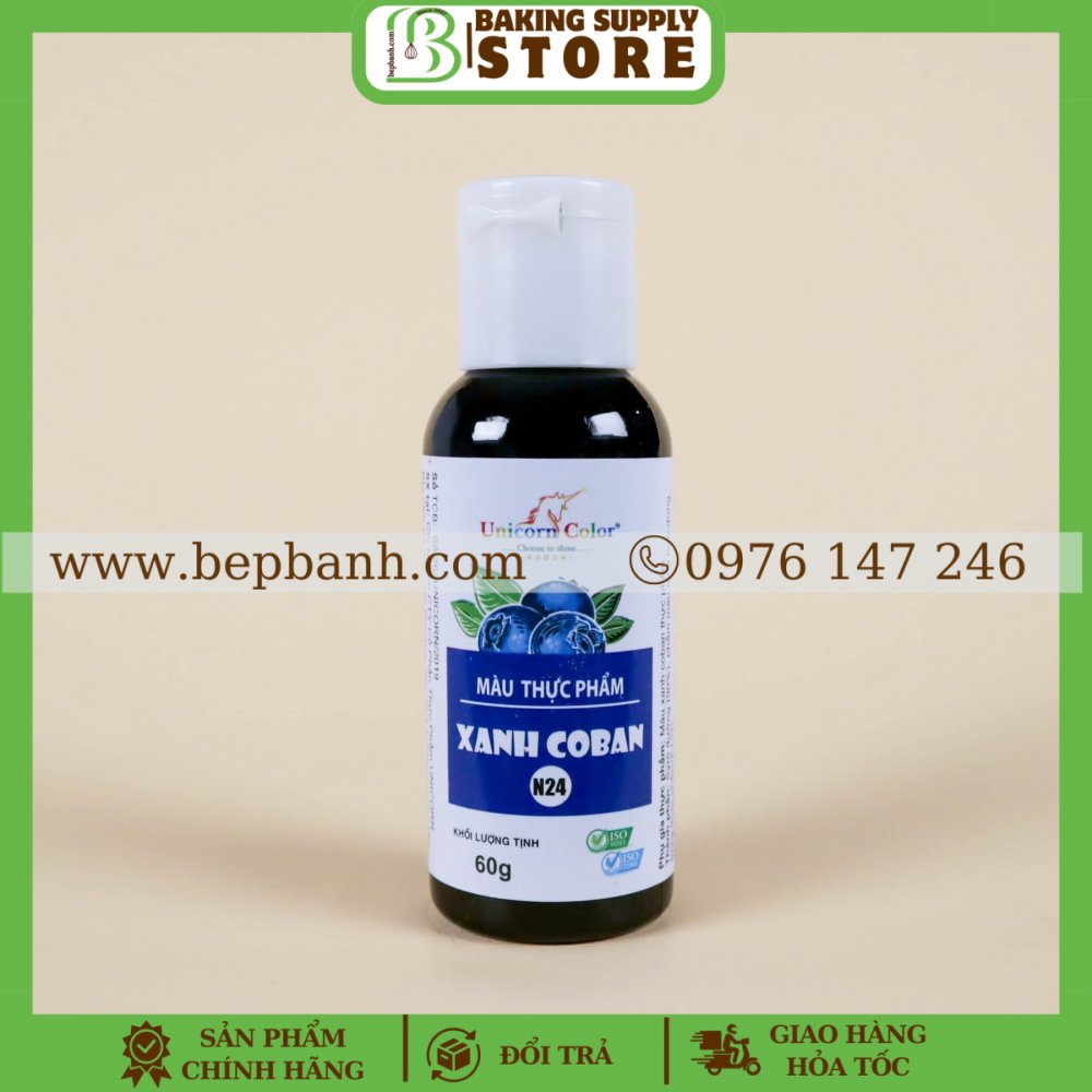 Màu thực phẩm Unicorn 60gr - N24 Xanh coban
