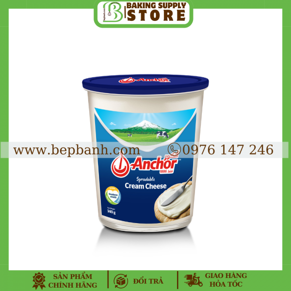 Phô mai kem Cream cheese Anchor Spreadable 140gr
