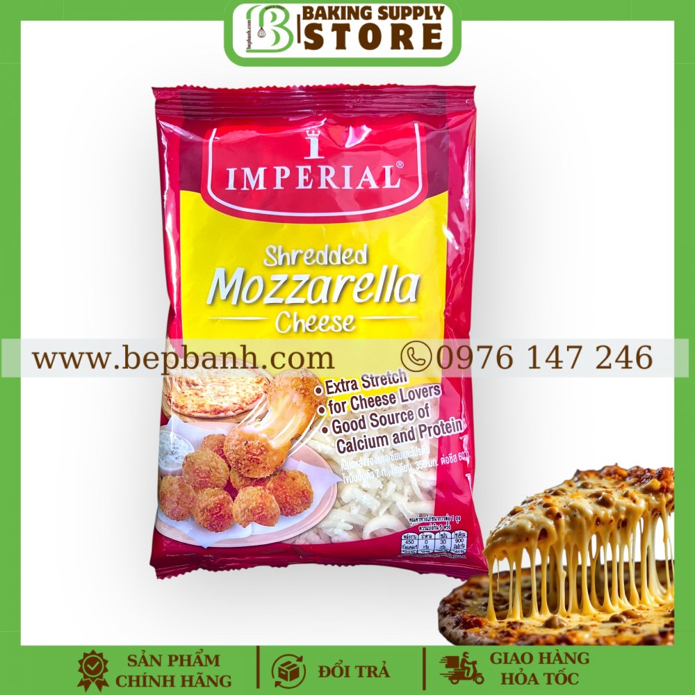Phô mai Mozzarella Imperial sợi 150g