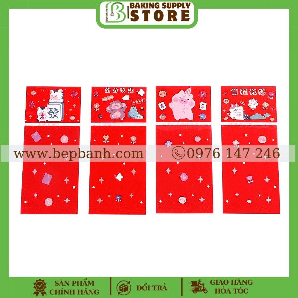 Set 100 Túi hàn đỏ 8*12 Set 100 Túi hàn đỏ 8*12