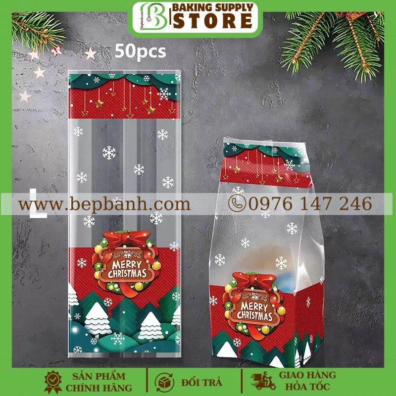 Set 50 túi giáng sinh 9x24 Set 50 túi giáng sinh 9x24
