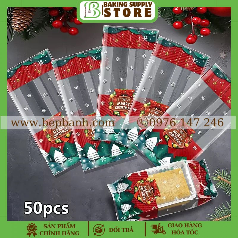Set 50 túi giáng sinh 9x24 Set 50 túi giáng sinh 9x24