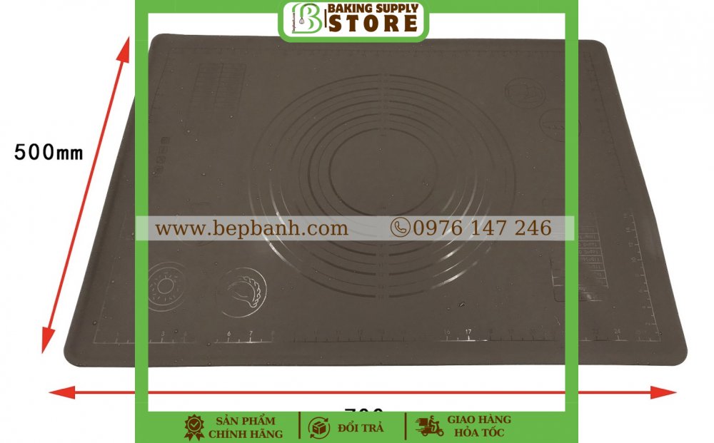 Thảm nhào đại baking mat 50x70