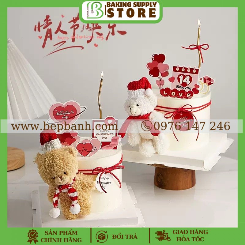 Topper cắm bánh - 8 valentine