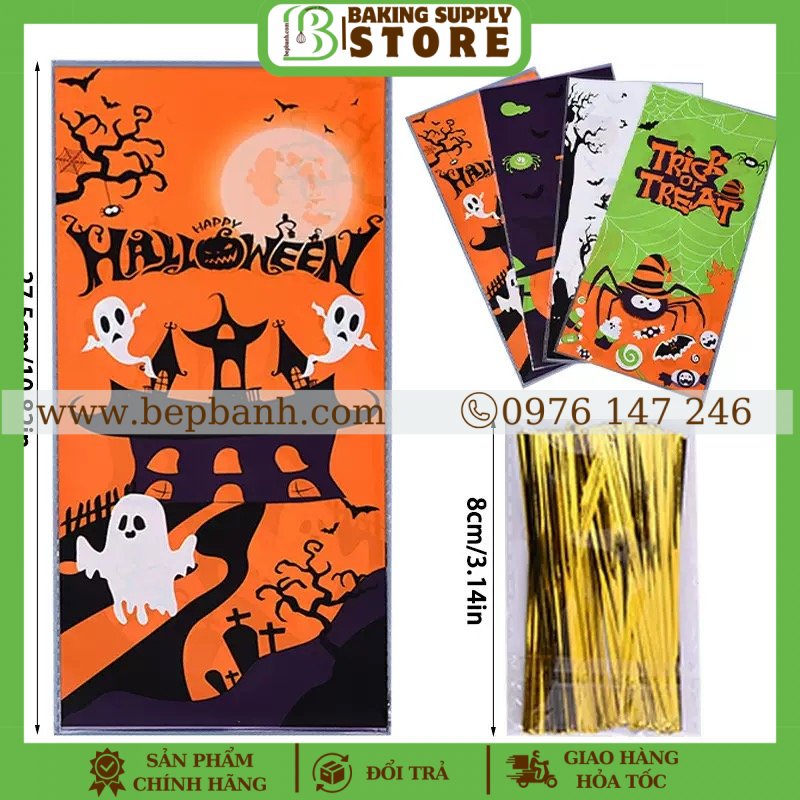 Túi cột Halloween 12x28 Túi cột Halloween 12x28