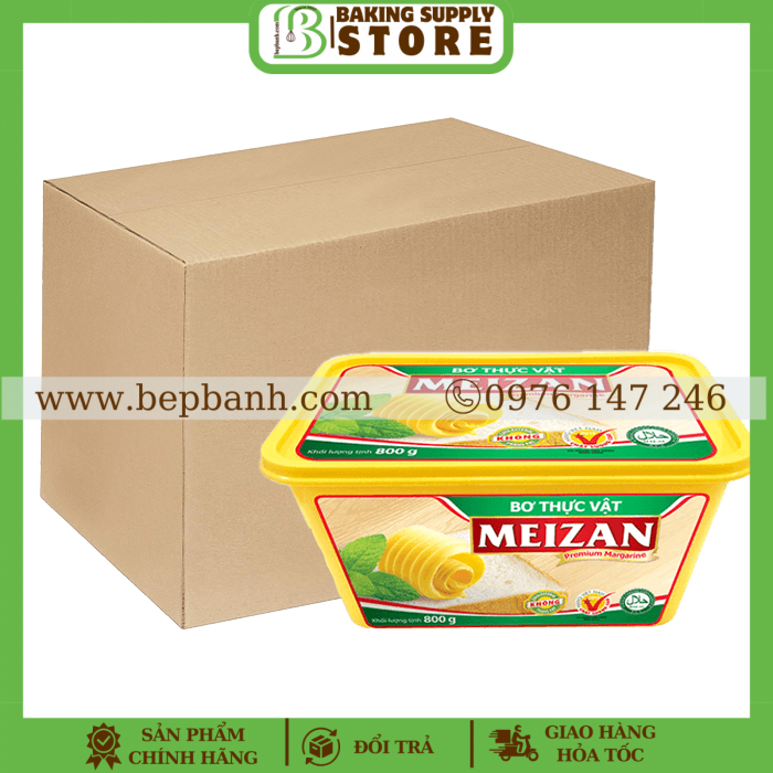Bơ thực vật Meizan 800gr