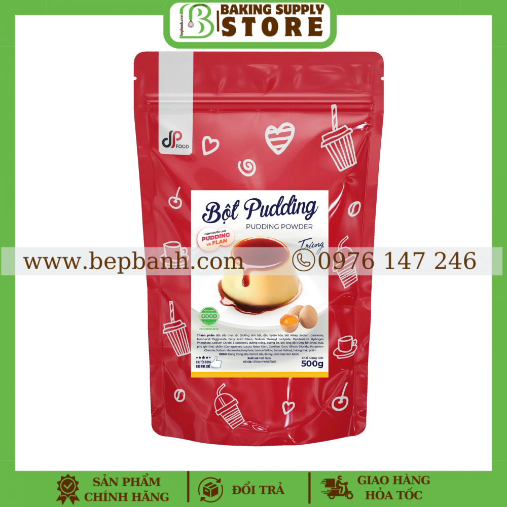 Bột pudding Flan trứng DP 500gr