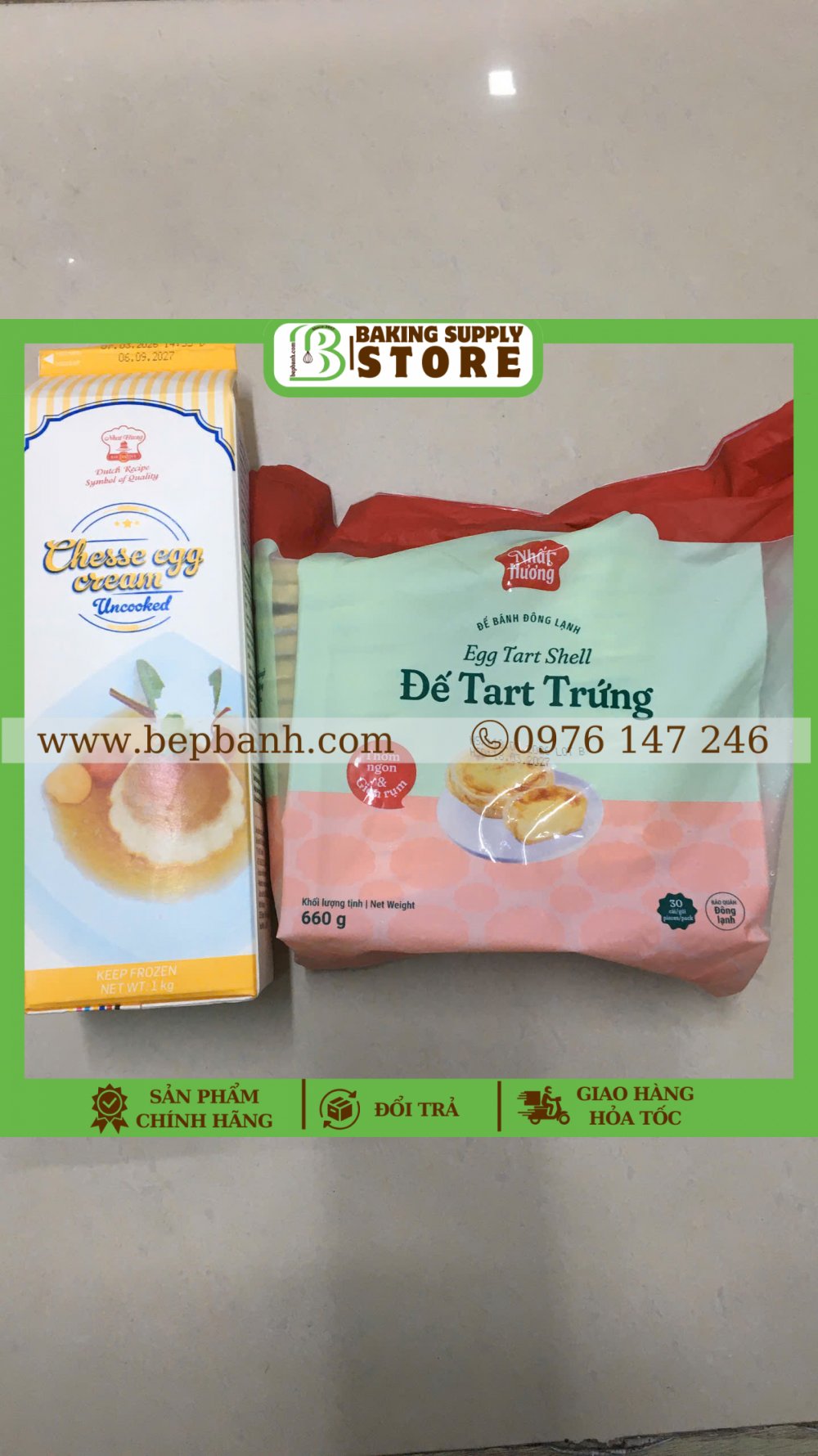 Combo làm bánh Tart + Kem trứng phô mai 