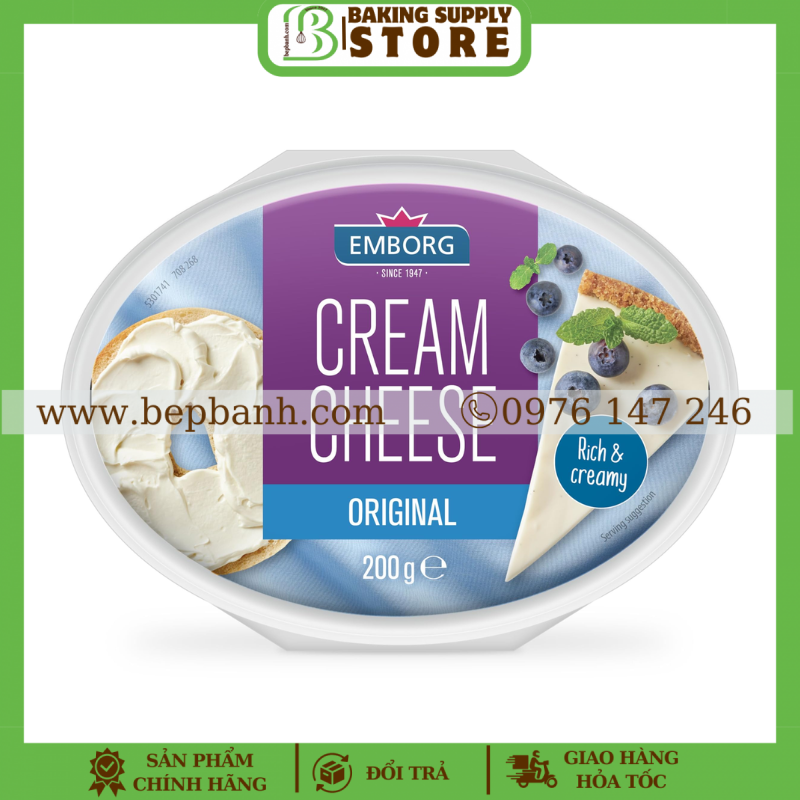 Creamcheese/ phô mai kem Emborg 200gr