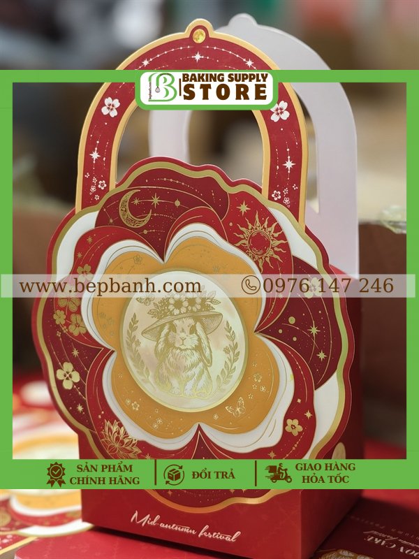 Hộp giấy 1 bánh Thỏ Ngọc