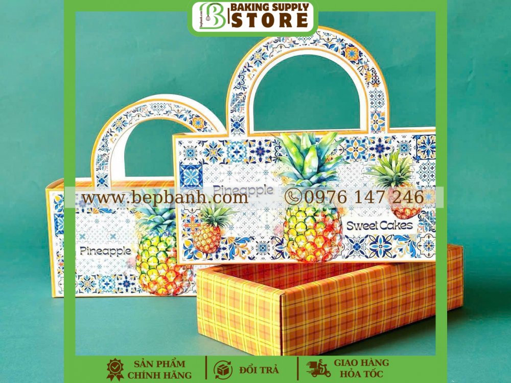 Hộp giấy bánh dứa Thanh Nhã