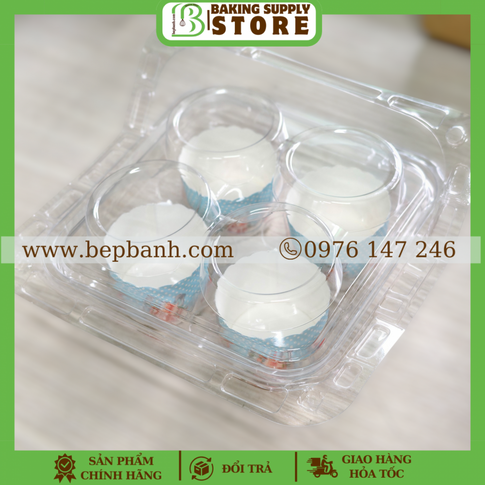 Hộp nhựa đựng 4 ngăn tròn JYH 210