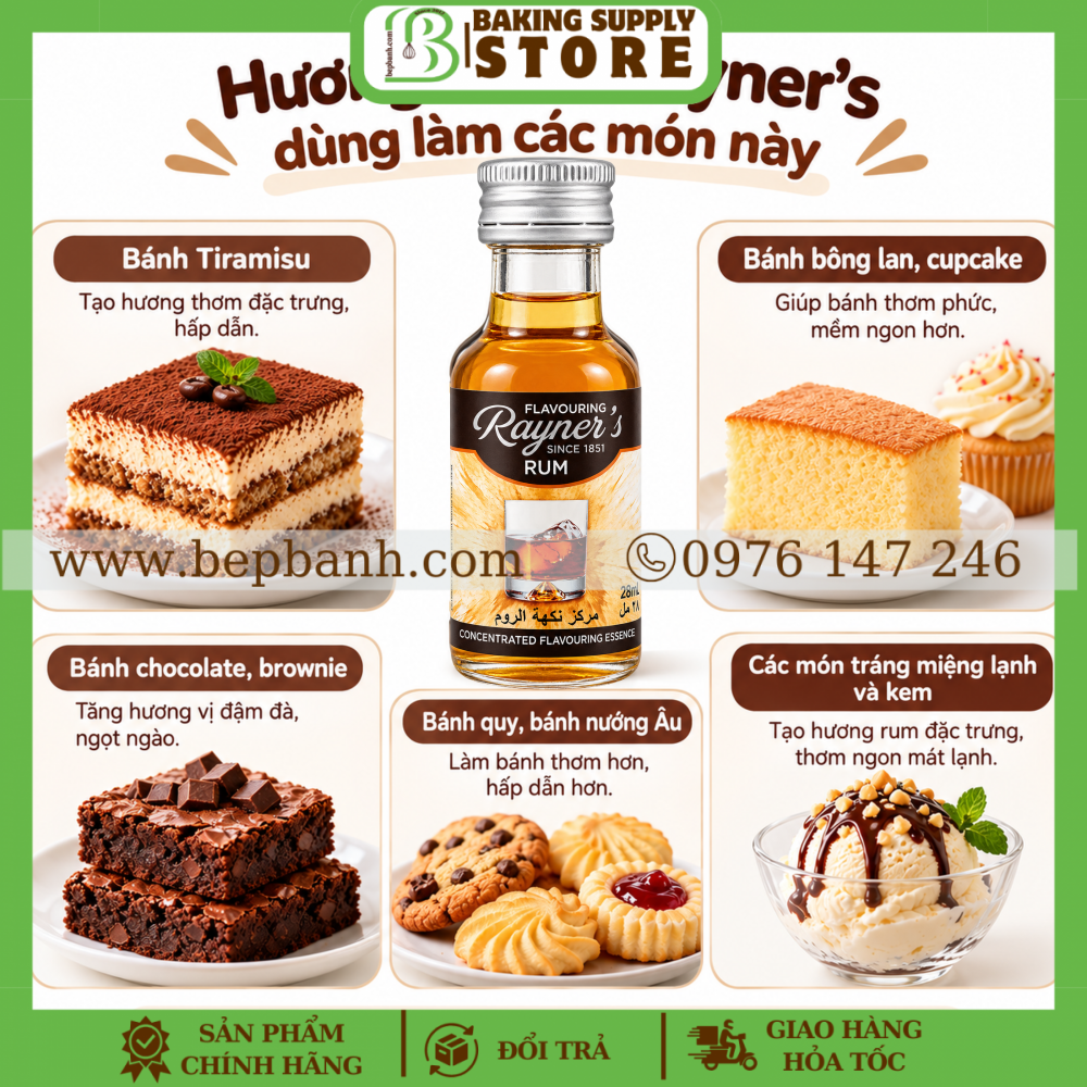 Hương Rum Rayner’s 28ml