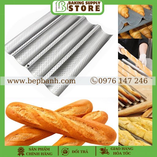 Khuôn bánh mì 4 rãnh