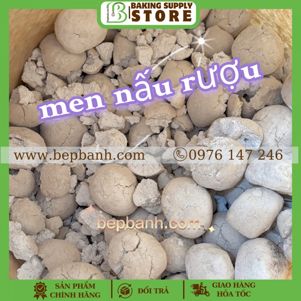 Men nấu rượu 200g Men nấu rượu 200g
